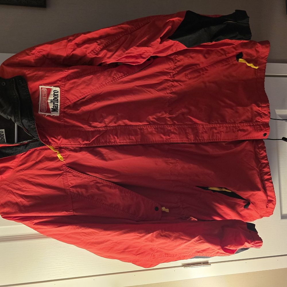 Marlboro Red and Black Lightweight Jacket